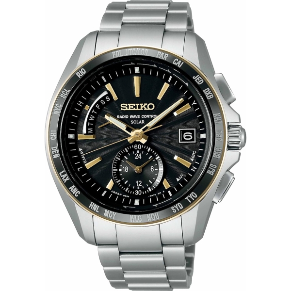 SEIKO Brightz world time solar radio time signal SAGA160 Watch