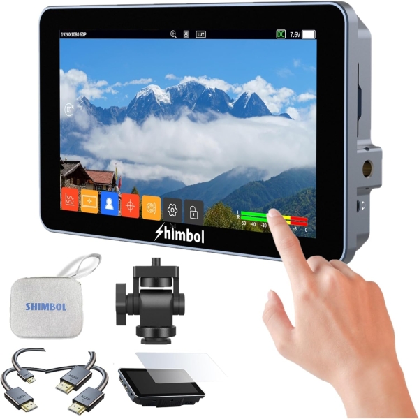 SHIMBOL 5.5-inch Professional On-Camera Touchscreen Monitor M5 Camera External Monitor