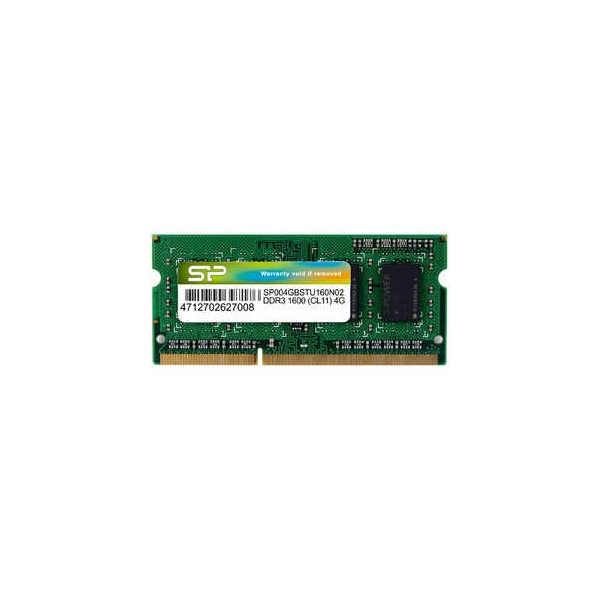 Memory Silicon Power SP004GBSTU160N02 S.O.DIMM DDR3 PC3-12800 4GB