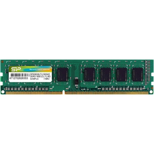 Memory Silicon Power SP008GBLTU160N02 DDR3 PC3-12800 8GB