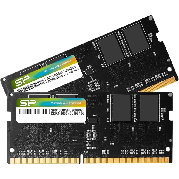 Memory Silicon Power SP032GBSFU266B22 S.O.DIMM DDR4 PC4-21300 16GB 2-Disc