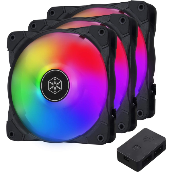 Case Fan SILVERSTONE Air Blazer 120i Lite SST-AB120I-ARGB-3PK Case Fan