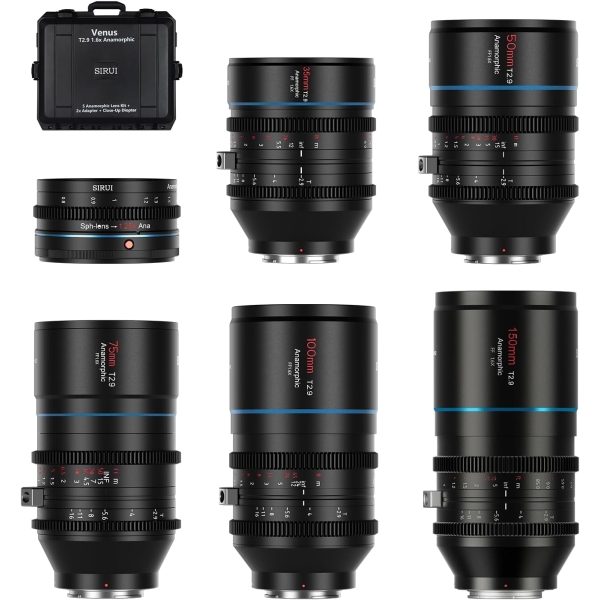 SIRUI Anamorphic Lens Set Venus_1.6x_Full_Set-E-JP for Sony E Camera Lens