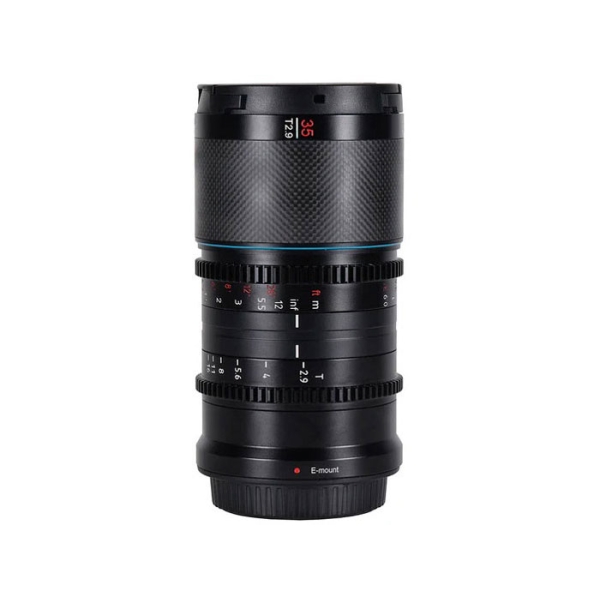 SIRUI Saturn 35mm T2.9 1.6X Full Frame Carbon Fiber Anamorphic Lens Blue Flare Saturn_E35B-JP for Sony E Camera Lens