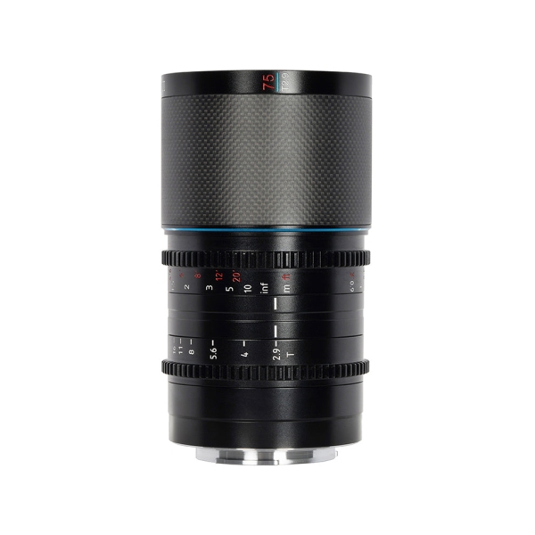 SIRUI Saturn 75mm T2.9 1.6X Full Frame Carbon Fiber Anamorphic Lens Blue Flare for DJI DL Camera Lens