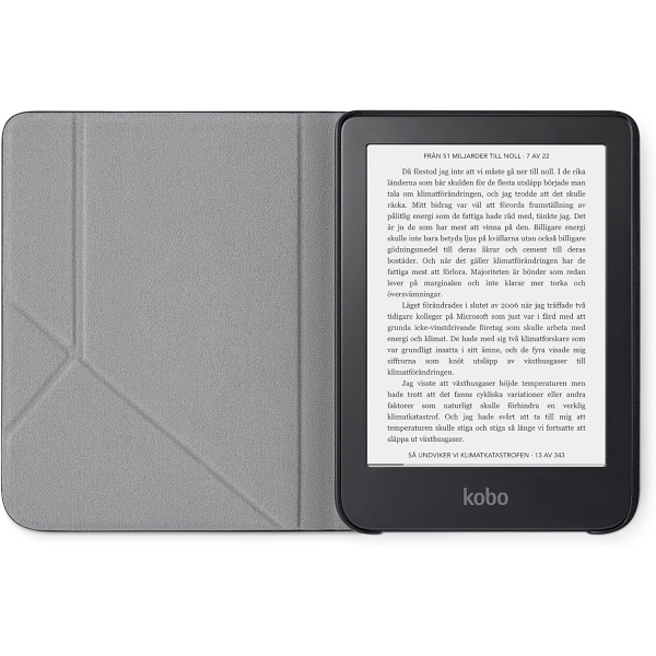 Sleep cover N506-AC-BK-E-PU black for Rakuten Kobo Clara 2E Tablet Case