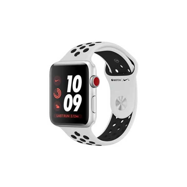 Smart Watch Apple Apple Watch Nike+ Series 3 GPS+Cellular model 42mm MQME2J/A Pure Platinum/Black Nike Sports Band Electronic Goods Wearable Devices