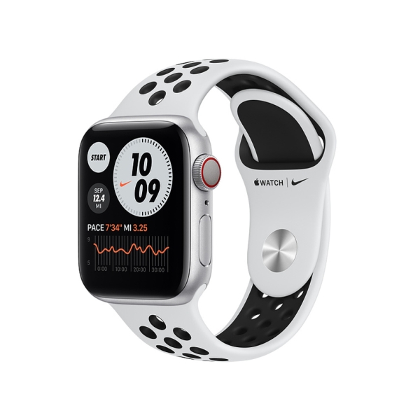 Smart Watch Apple Apple Watch Nike Series 6 GPS+Cellular model 40mm M07C3J/A pure Platinum/black Nike sports band Electronic Goods Wearable Devices