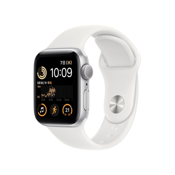 Smart Watch Apple Apple Watch SE second generation GPS model 40mm MNJV3J/A silver/white sports band Electronic Goods Wearable Devices