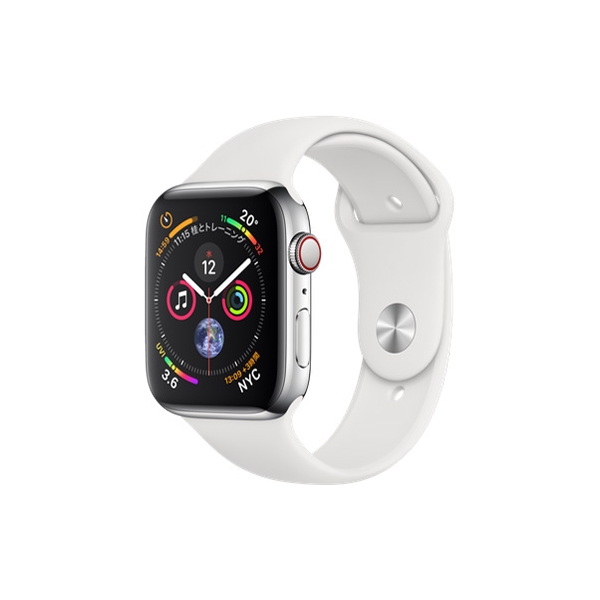 Smart Watch Apple Apple Watch Series 4 GPS+Cellular model 44mm MTX02J/A stainless steel case/white sports band Electronic Goods Wearable Devices