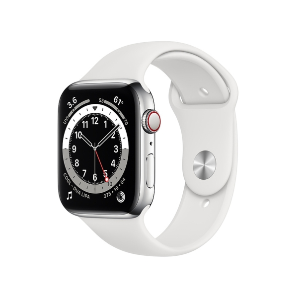 Smart Watch Apple Apple Watch Series 6 GPS+Cellular model 44mm M09D3J/A silver stainless steel case/white sports band Electronic Goods Wearable Devices