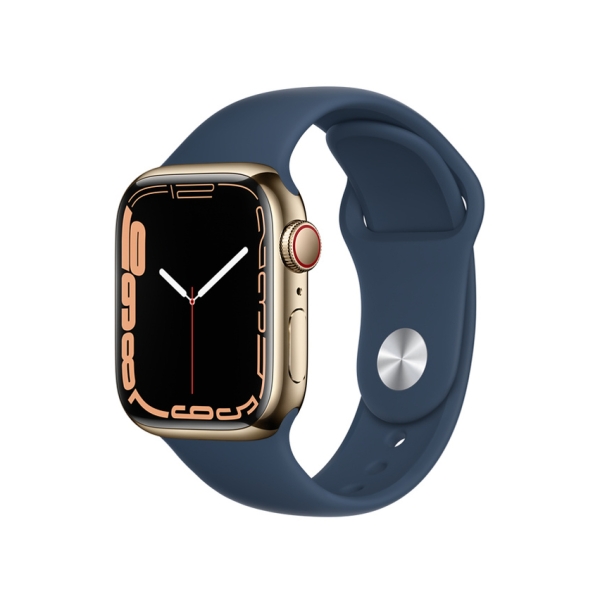 Smart Watch Apple Apple Watch Series 7 GPS+Cellular model 41mm MN9K3J/A gold stainless steel case/abyss blue sports band Electronic Goods Wearable Devices