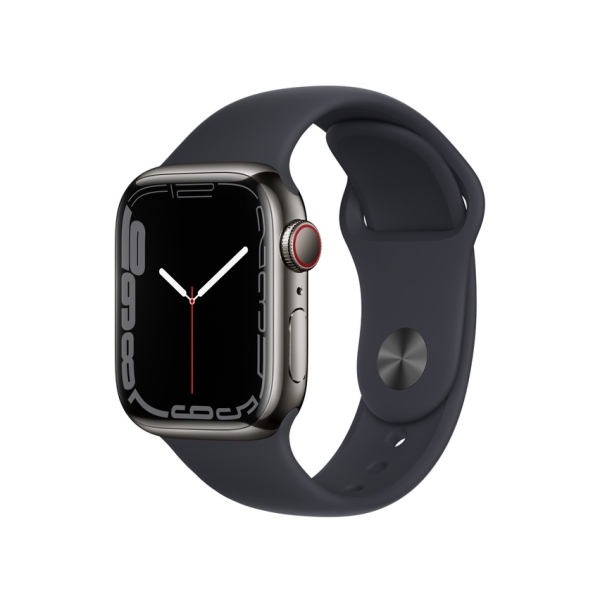 Smart Watch Apple Apple Watch Series 7 GPS+Cellular model 41mm MNC23J/A graphite stainless steel case/midnight sports belt Electronic Goods Wearable Devices