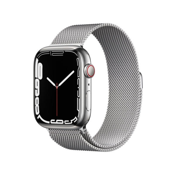 Smart Watch Apple Apple Watch Series 7 GPS+Cellular model 45mm MKJW3J/A Silver-Milanese-Loop Electronic Goods Wearable Devices