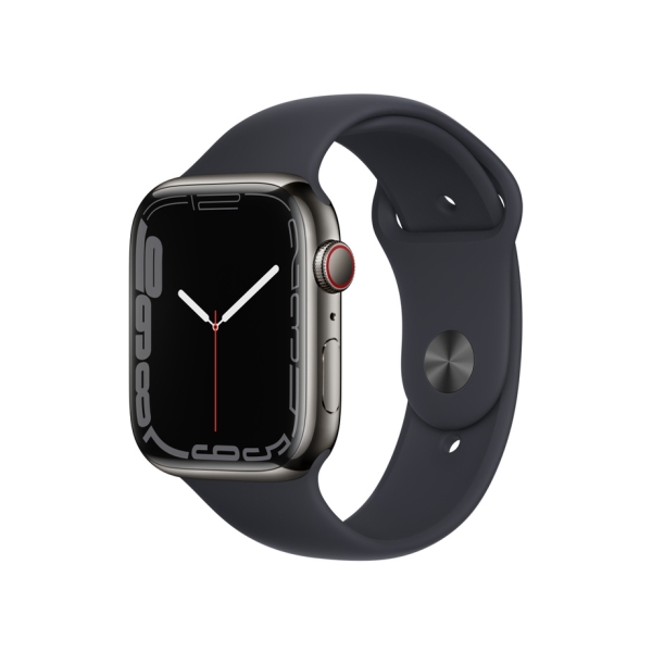 Smart Watch Apple Apple Watch Series 7 GPS+Cellular model 45mm MNAX3J/A graphite stainless steel case/midnight sports belt Electronic Goods Wearable Devices