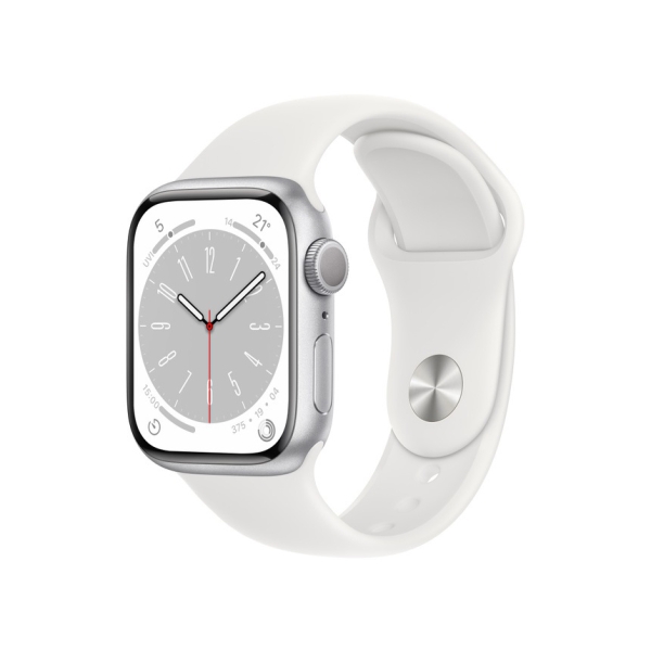 Smart Watch Apple Apple Watch Series 8 GPS model 41mm MP6K3J/A silver/white sports band Electronic Goods Wearable Devices