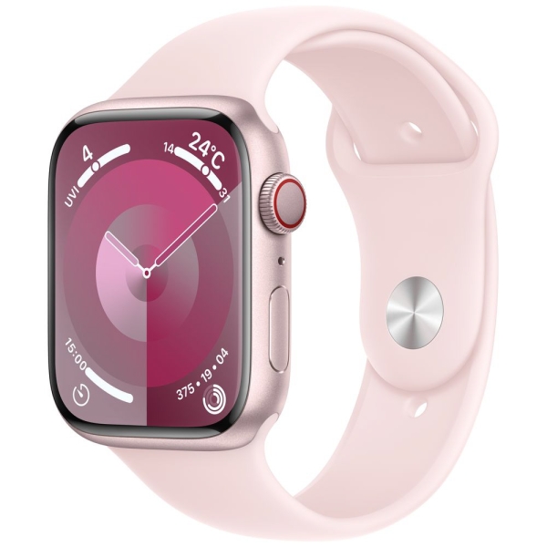 Smart Watch Apple Apple Watch Series 9 GPS+Cellular model 45mm MRML3J/A Pink/Light Pink sports band M/L Electronic Goods Wearable Devices