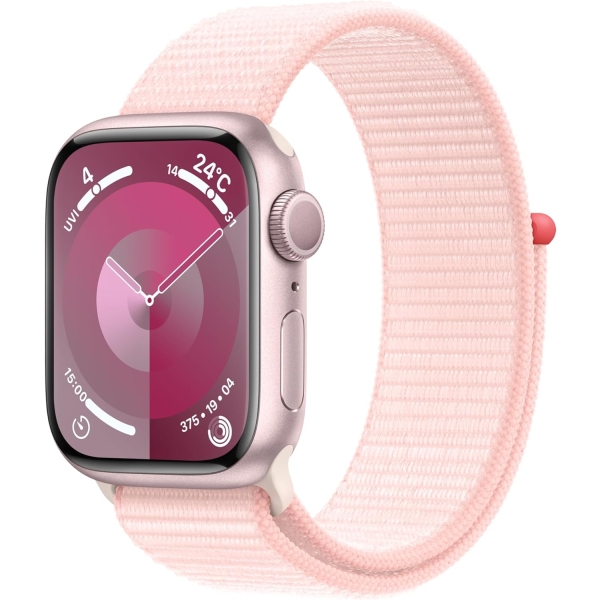 Smart Watch Apple Apple Watch Series 9 GPS model 41mm MR953J/A Pink/light Pink sports loop Electronic Goods Wearable Devices