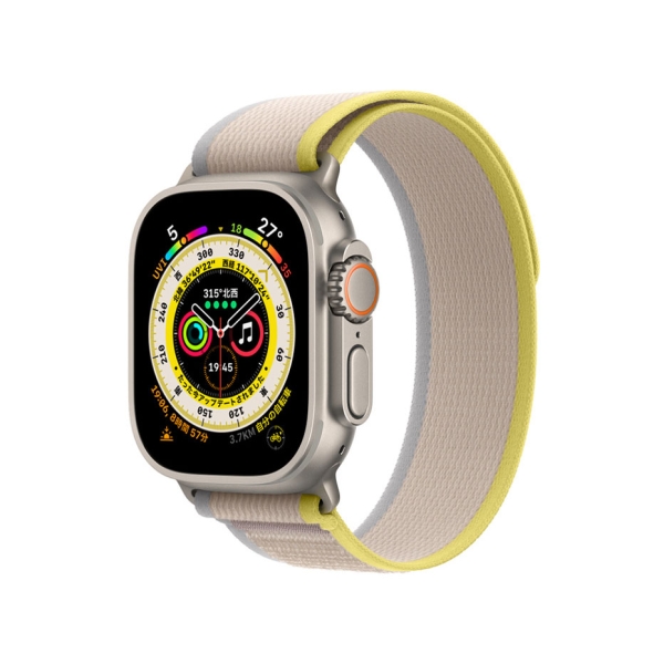 Smart Watch Apple Apple Watch Ultra GPS+Cellular model 49mm MNHK3J/A Yellow/Beige Trail Loop S/M Electronic Goods Wearable Devices