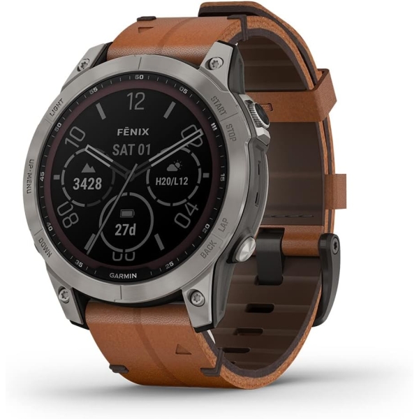 Smart Watch GARMIN fenix 7 Sapphire Dual Power 010-02540-43 Electronic Goods Wearable Devices