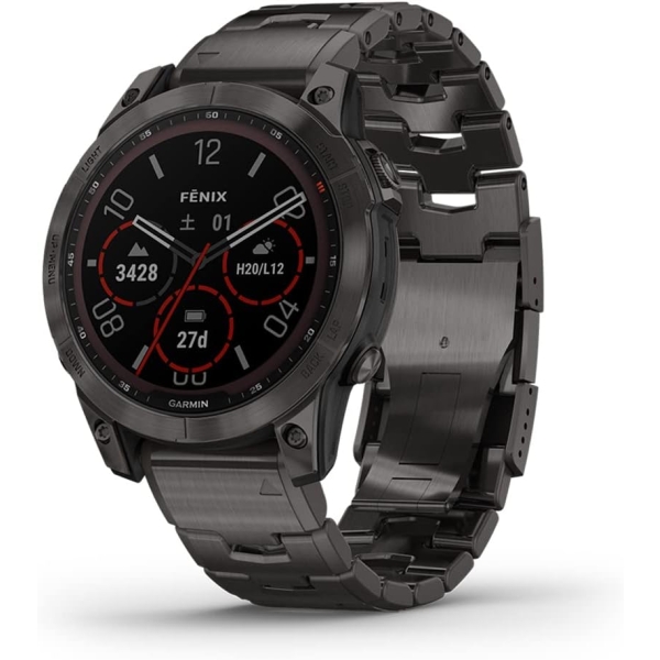 Smart Watch GARMIN fenix 7 Sapphire Dual Power 010-02540-48 Electronic Goods Wearable Devices