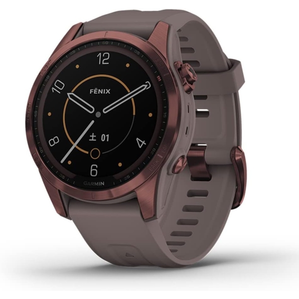 Smart Watch GARMIN fenix 7S Sapphire Dual Power 010-02539-52 Ti Dark Bronze/Shale Gray Electronic Goods Wearable Devices