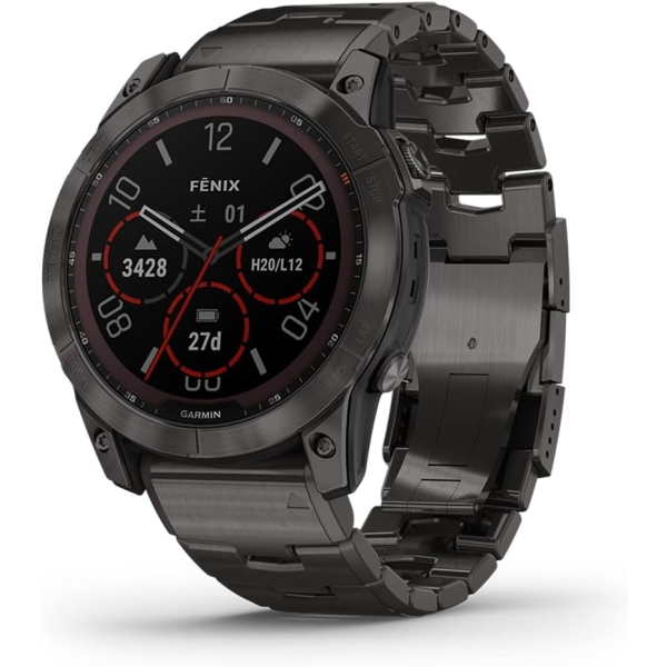 Smart Watch GARMIN fenix 7X Sapphire Dual Power 010-02541-47 Electronic Goods Wearable Devices