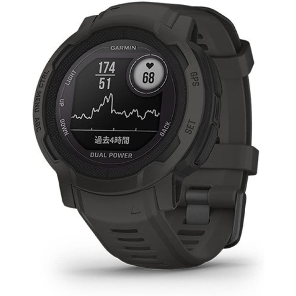 Smart Watch GARMIN Instinct 2 Dual Power 010-02627-40 Graphite Electronic Goods Wearable Devices