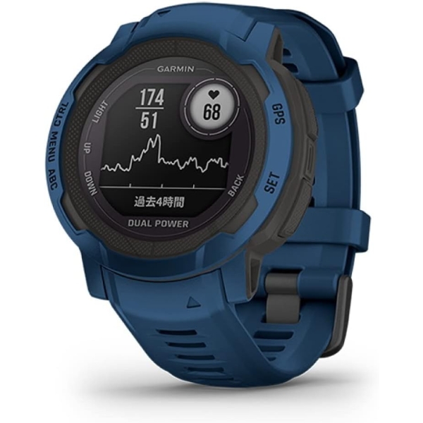 Smart Watch GARMIN Instinct 2 Dual Power 010-02627-46 Tidal Blue Electronic Goods Wearable Devices