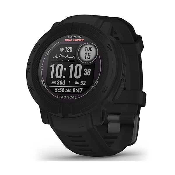 Smart Watch GARMIN Instinct 2 Dual Power Tactical Edition 010-02627-43 Black Electronic Goods Wearable Devices