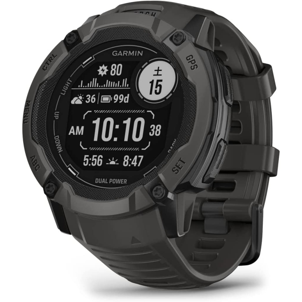 Smart Watch GARMIN Instinct 2X Dual Power 010-02805-22 Graphite Electronic Goods Wearable Devices