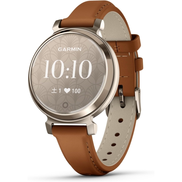 Smart Watch Garmin Lily 2 Classic 010-02839-50 Tan Leather/Cream Gold Electronic Goods Wearable Devices