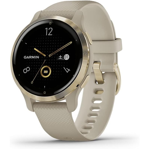 Smart Watch GARMIN Venu 2S 010-02429-61 Light Sand/Light Gold Electronic Goods Wearable Devices