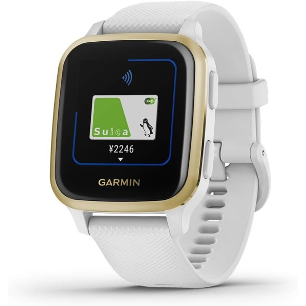 Smart Watch GARMIN Venu Sq 010-02427-71 White/Light Gold Electronic Goods Wearable Devices