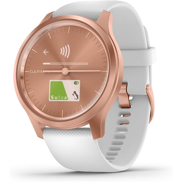 Smart Watch GARMIN vivomove Style 010-02240-70 White/Rose Gold Electronic Goods Wearable Devices