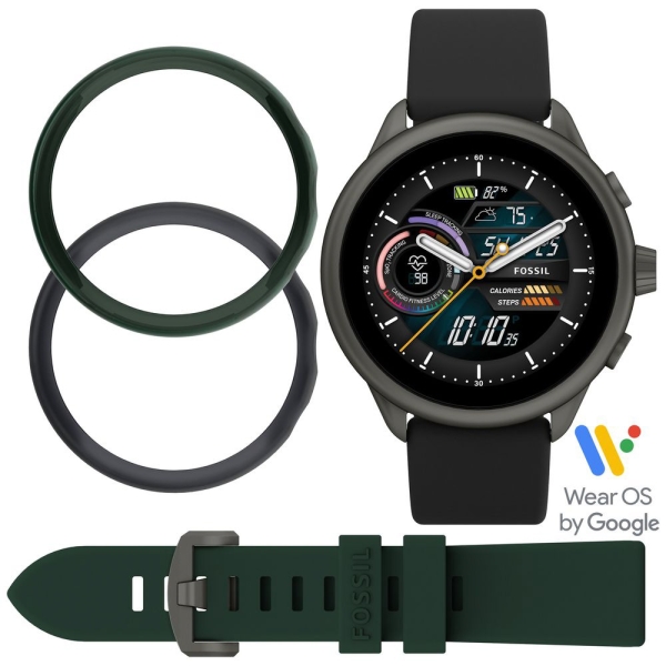 Smart Watch Strap bumper set FTW4072SET black for the FOSSIL GEN 6 WELLNESS EDITION exchange Electronic Goods Wearable Devices