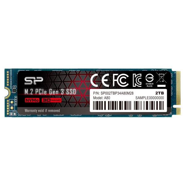 SSD Silicon Power PCIe Gen3x4 P34A80 SP002TBP34A80M28