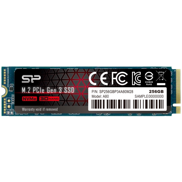 SSD Silicon Power PCIe Gen3x4 P34A80 SP256GBP34A80M28