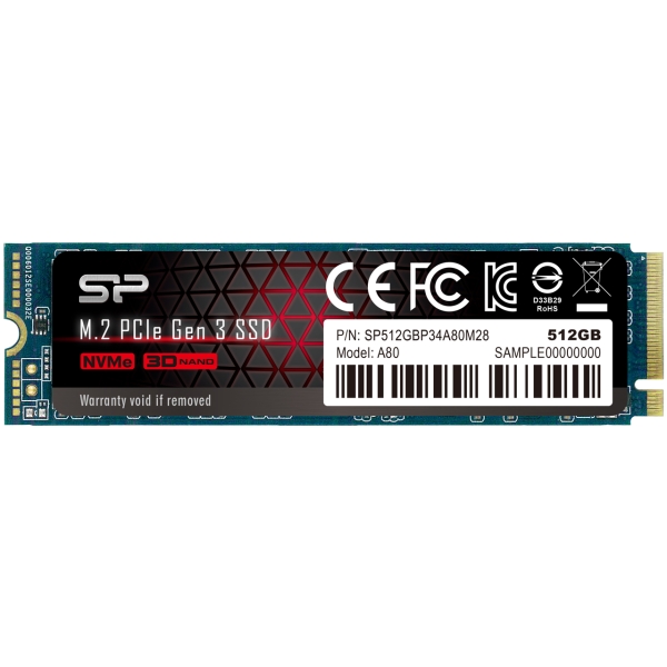 SSD Silicon Power PCIe Gen3x4 P34A80 SP512GBP34A80M28