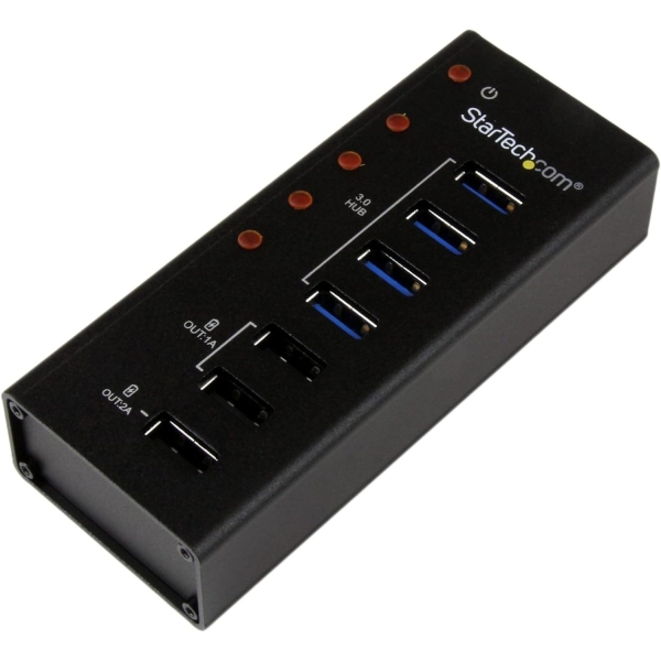 StarTech.com ST4300U3C3 Black USB Hub