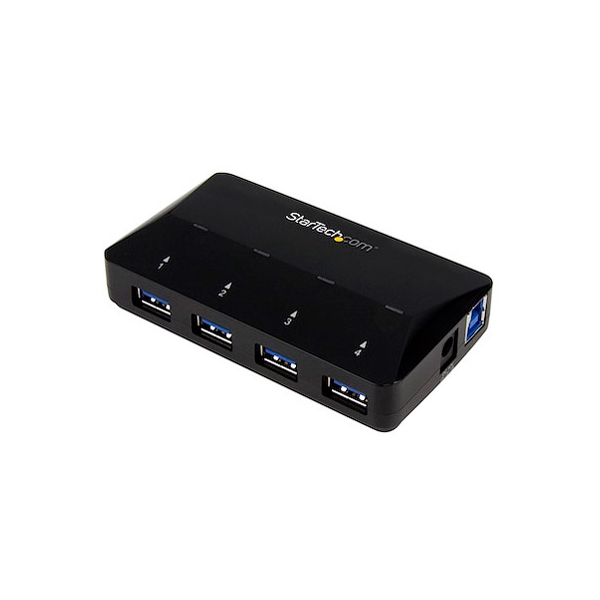 StarTech.com ST53004U1C Black USB Hub