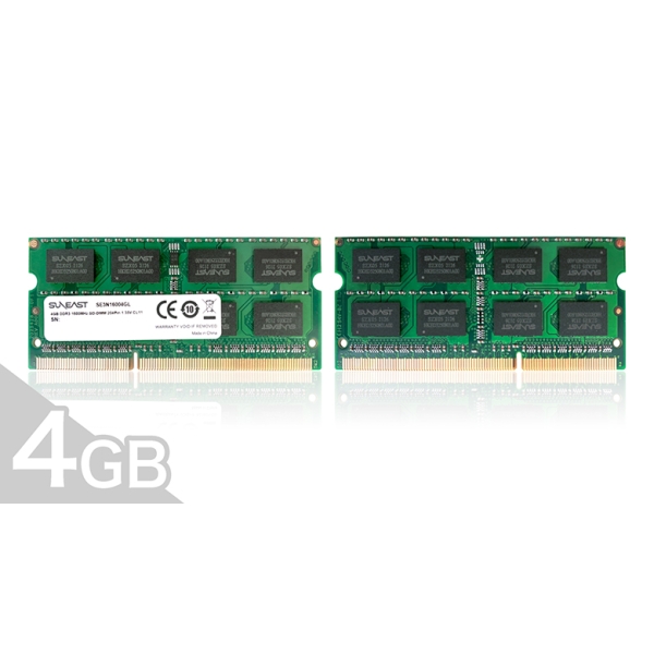 SUNEAST SE3N16004GL SODIMM DDR3 PC3-12800 4GB Memory