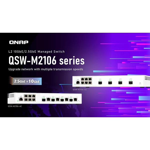 Switch HUB QNAP QSW-M2106-4C - image 2