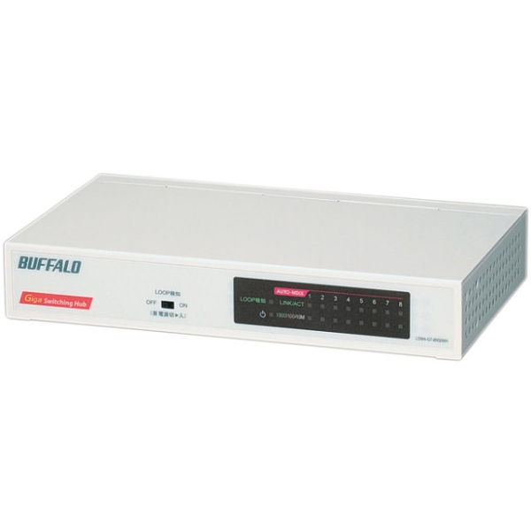 Switching HUB Buffalo LSW4-GT-8NS/WH Computers Networking