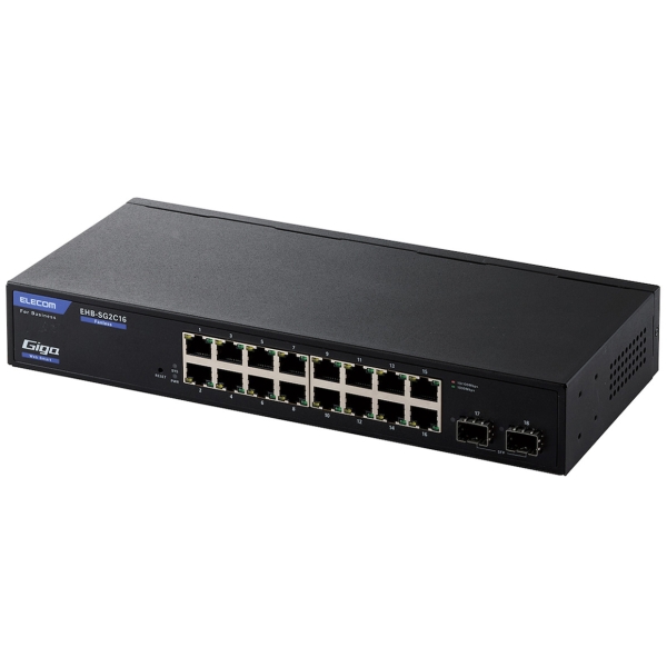 Switching HUB ELECOM EHB-SG2C16 Black Computers Networking