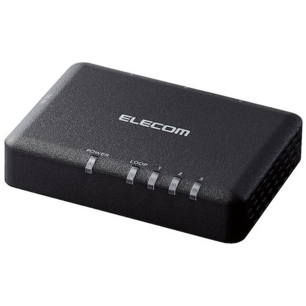 Switching HUB ELECOM EHC-G03PA2-SB Black Computers Networking