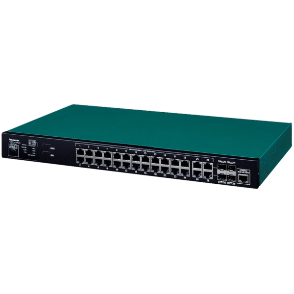 Switching HUB Panasonic FA-ML24TCPoE+ PN232492B3 green/black Computers Networking