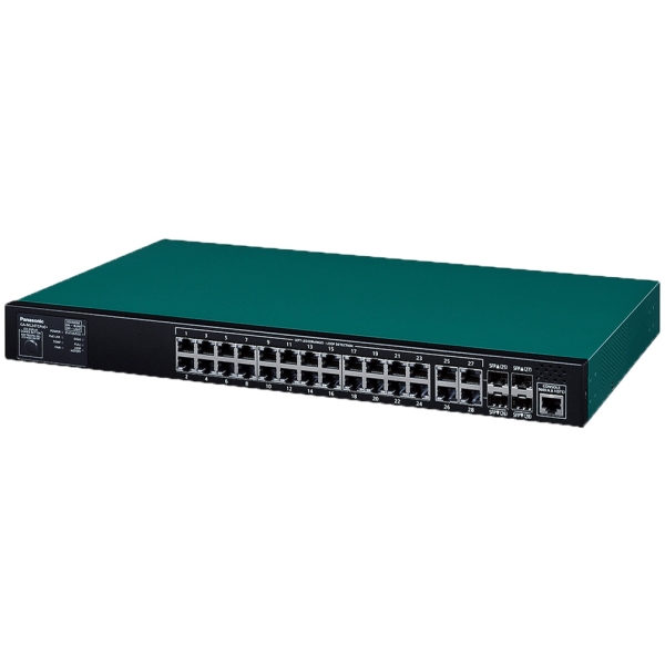 Switching HUB Panasonic GA-ML24TCPoE+ PN262492B5 Green/Black Computers Networking