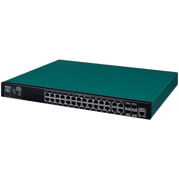 Switching HUB Panasonic GA-ML24TPoE+ PN262493B3 Green/Black Computers Networking