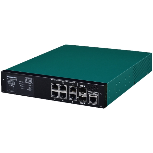 Switching HUB Panasonic GA-ML4THPoE+ PN260494B3 green/black Computers Networking